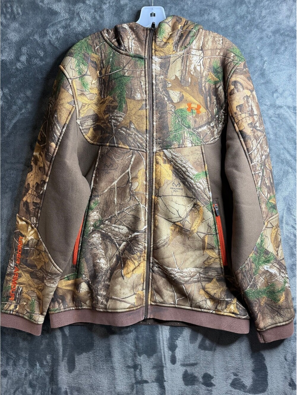 Under Armour UA Storm Realtree Camo Full zip Hoodie Men's 2XL